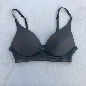 Ellen Tracy bra 34C Gray Semi Padded